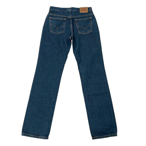 Levi's 505 Jeans Womens 8/M Blue Lower Rise Straight Leg Medium Wash American - Picture 6 of 11